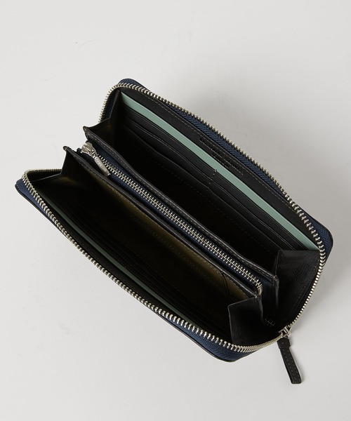 KATHARINE HAMNETT LONDON (キャサリンハムネットロンドン)の「KATHARINE HAMNETT LONDON/キャサリンハムネットロンドン BUMP ラウンドファスナー長財布(490-52306)(財布・メンズ・ネイビー/ブラウン/ブラック・FREE)」の20枚目の写真
