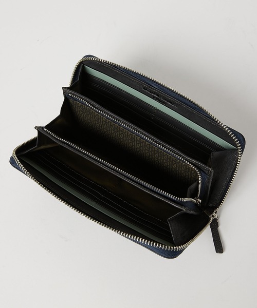 KATHARINE HAMNETT LONDON (キャサリンハムネットロンドン)の「KATHARINE HAMNETT LONDON/キャサリンハムネットロンドン BUMP ラウンドファスナー長財布(490-52306)(財布・メンズ・ネイビー/ブラウン/ブラック・FREE)」の21枚目の写真