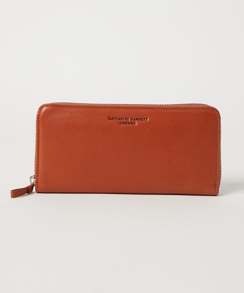 KATHARINE HAMNETT LONDON (キャサリンハムネットロンドン)の「KATHARINE HAMNETT LONDON/キャサリンハムネットロンドン BUMP ラウンドファスナー長財布(490-52306)(財布・メンズ・ネイビー/ブラウン/ブラック・FREE)」の22枚目の写真