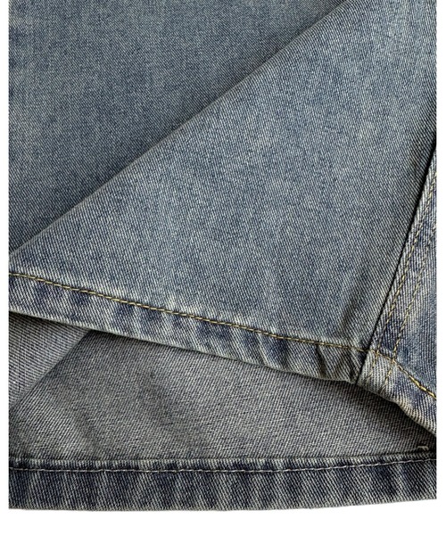 inst.ALL(インストール)の「バタフライ刺しゅうロゴデニムワイドパンツ(デニムパンツ・レディース・ブルー・S/M/L/LL)」の19枚目の写真
