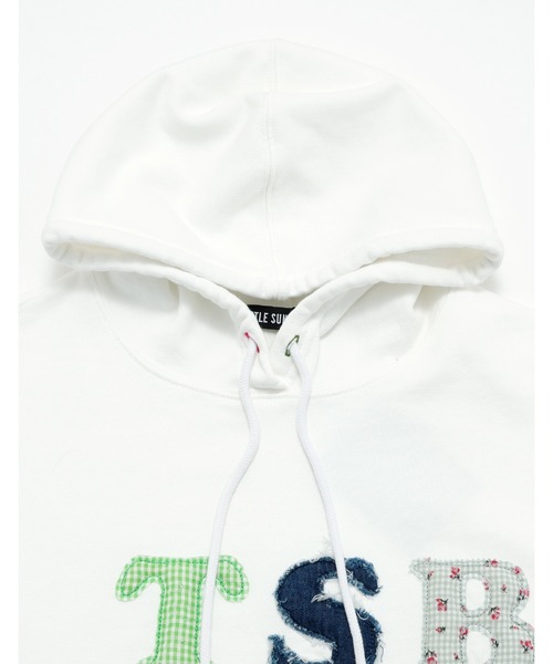 Little sunny bite(リトルサニーバイト)の「【8】【it】【Little Sunny Bite】alphabet hoodie(パーカー・レディース・ホワイト/ブラック/グレー・MEDIUM/SMALL)」の8枚目の写真