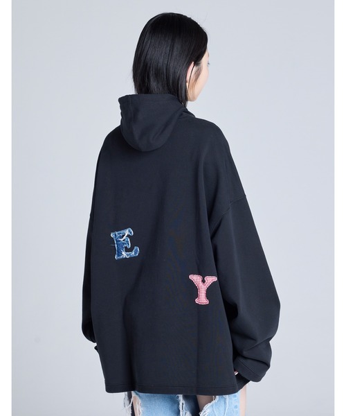 Little sunny bite(リトルサニーバイト)の「【8】【it】【Little Sunny Bite】alphabet hoodie(パーカー・レディース・ホワイト/ブラック/グレー・MEDIUM/SMALL)」の18枚目の写真