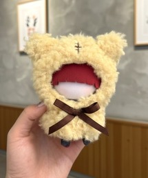 LAC-VERT（ラック・ヴェール）の「【10cmぬい推奨】ミニふわふわアニマルぬいポンチョ（おもちゃ）」