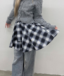 DAESE TOKYO（デセトウキョウ）の「『DAESE TOKYO/デセトウキョウ』腰巻きチェックスカート（スカート）」