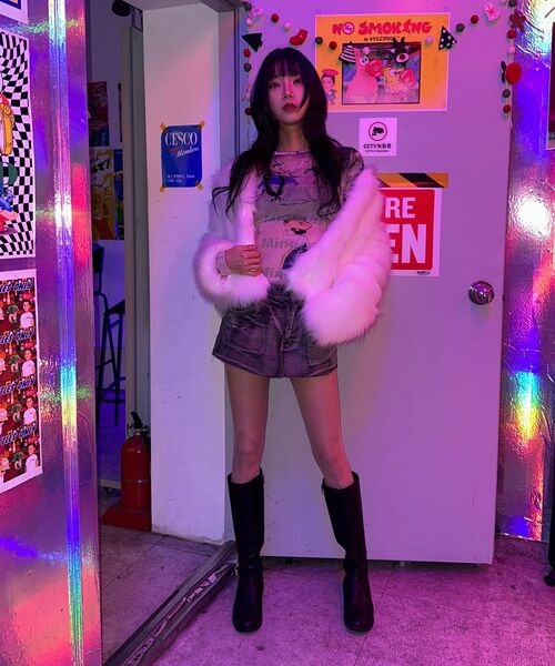 MUSINSA STANDARD WOMAN（ムシンサスタンダードウーマン）の「ウィメンズシャギーフェイクファージャケット[アイボリー]（ムートンコート・レディース・その他・S/M）」の10枚目の写真
