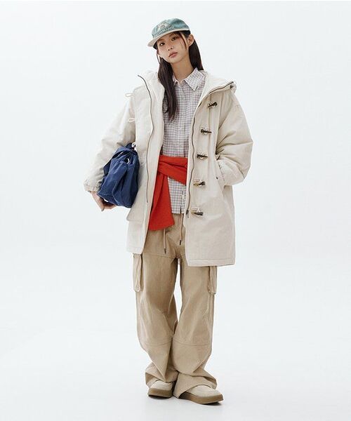 MUSINSA STANDARD WOMAN（ムシンサスタンダードウーマン）の「ウィメンズシャギーフェイクファージャケット[アイボリー]（ムートンコート・レディース・その他・S/M）」の14枚目の写真