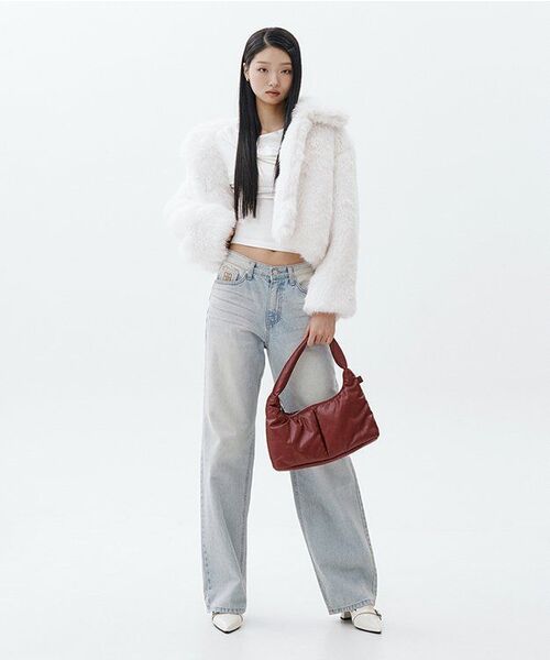 MUSINSA STANDARD WOMAN（ムシンサスタンダードウーマン）の「ウィメンズシャギーフェイクファージャケット[アイボリー]（ムートンコート・レディース・その他・S/M）」の16枚目の写真