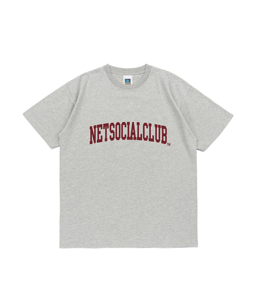 NET SOCIAL CLUB(ネットソーシャルクラブ)の「アーチロゴ半袖Tシャツ(メランジ)(Tシャツ/カットソー・レディース・グレー・S/M/L/XL)」の1枚目の写真