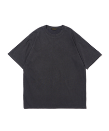 ベーシック無地ピグメント半袖Tシャツ（チャコール）