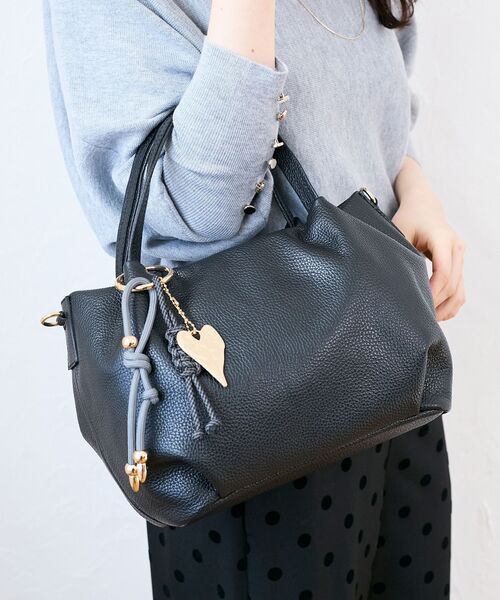 le.coeur blanc（ルクールブラン）の「ハートチャーム（キーホルダー・レディース・ベージュ/グレー・FREE）」の14枚目の写真