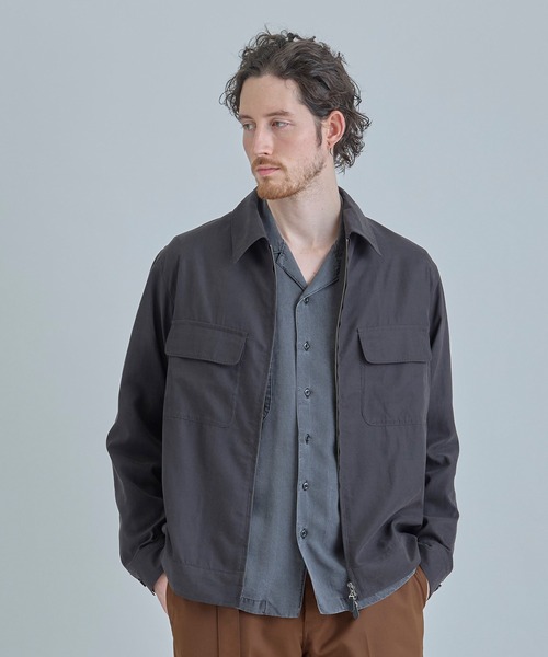 MEN'S BIGI（メンズビギ）の「フィブリルピーチ ショートブルゾン（ブルゾン・メンズ・ブラック/ピンク・02/03/04）」の2枚目の写真