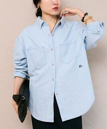 le.coeur blanc | エンブロイダリーカラーオーバーシャツ(シャツ/ブラウス)