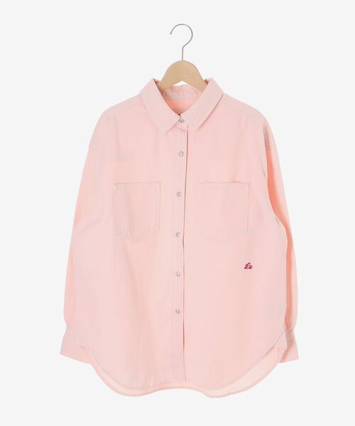 le.coeur blanc（ルクールブラン）の「エンブロイダリーカラーオーバーシャツ（シャツ/ブラウス・レディース・ダークグレー/イエロー/ライトブルー/ライトピンク・38）」の20枚目の写真