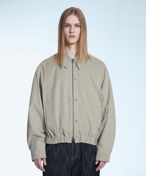 SECONDMONO(セカンドモノローグ)の「ワイドカラーコットンブルゾンベージュ SEJK002BEIGE(ブルゾン・メンズ・その他・M/L/S)」の5枚目の写真