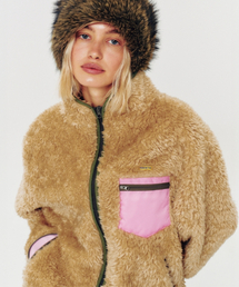 MOODBETTER（ムード ベター）の「SHEARLING FLEECE ZIP UP JUMPER BROWN（その他アウター）」