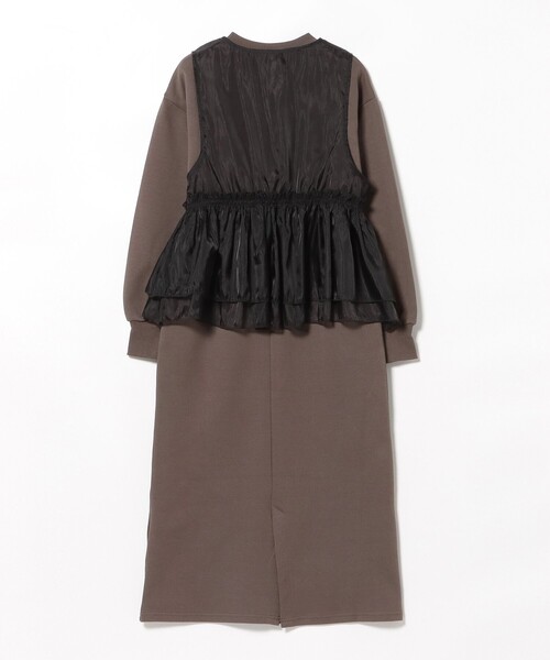 BEAMS HEART(ビームスハート)の「オーガンジー ベスト × カット ワンピース (セットアイテム)(ワンピース・レディース・オリーブ/グレー系その他/チャコールグレー・FREE)」の21枚目の写真