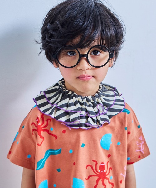 MARKEY'S(マーキーズ)の「ソウガラフリルスタイ(スタイ/よだれかけ・キッズ・イエロー系その他/ライトブルー/ホワイト系その他/グリーン系その他/ブラック系その他/ピンク系その他・FREE)」の2枚目の写真