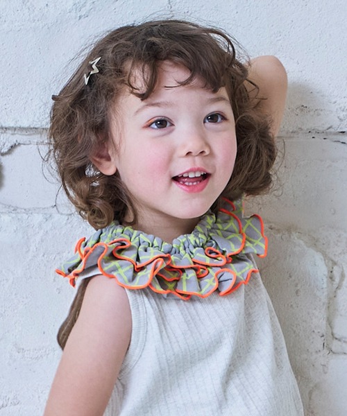 MARKEY'S(マーキーズ)の「ソウガラフリルスタイ(スタイ/よだれかけ・キッズ・イエロー系その他/ライトブルー/ホワイト系その他/グリーン系その他/ブラック系その他/ピンク系その他・FREE)」の5枚目の写真