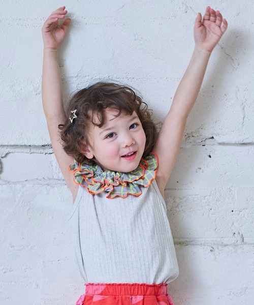 MARKEY'S(マーキーズ)の「ソウガラフリルスタイ(スタイ/よだれかけ・キッズ・イエロー系その他/ライトブルー/ホワイト系その他/グリーン系その他/ブラック系その他/ピンク系その他・FREE)」の15枚目の写真