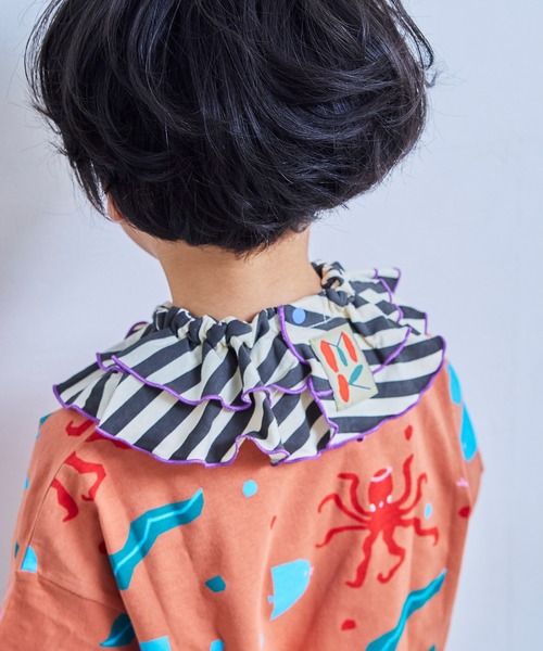 MARKEY'S(マーキーズ)の「ソウガラフリルスタイ(スタイ/よだれかけ・キッズ・イエロー系その他/ライトブルー/ホワイト系その他/グリーン系その他/ブラック系その他/ピンク系その他・FREE)」の12枚目の写真