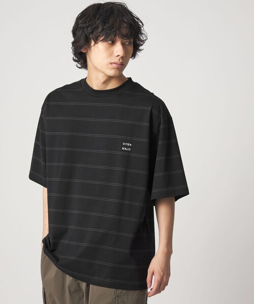 CITEN(シテン)の「<CITEN>ピンボーダーT(Tシャツ/カットソー・メンズ・ネイビー/ホワイト/ライトグレー/ブラック・L/M/S)」の3枚目の写真