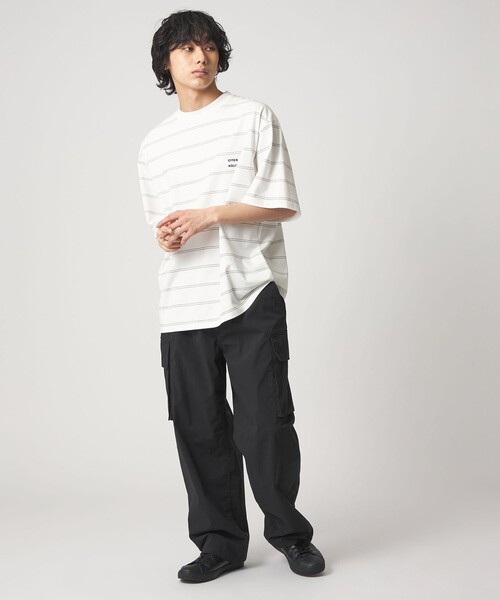 CITEN(シテン)の「<CITEN>ピンボーダーT(Tシャツ/カットソー・メンズ・ネイビー/ホワイト/ライトグレー/ブラック・L/M/S)」の9枚目の写真