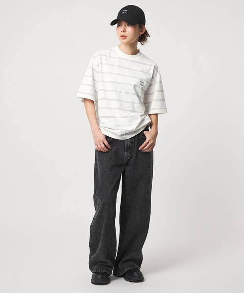 CITEN(シテン)の「<CITEN>ピンボーダーT(Tシャツ/カットソー・メンズ・ネイビー/ホワイト/ライトグレー/ブラック・L/M/S)」の12枚目の写真