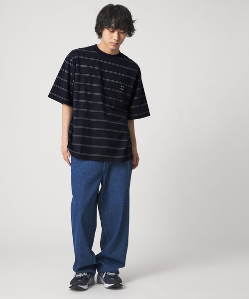 CITEN(シテン)の「<CITEN>ピンボーダーT(Tシャツ/カットソー・メンズ・ネイビー/ホワイト/ライトグレー/ブラック・L/M/S)」の16枚目の写真