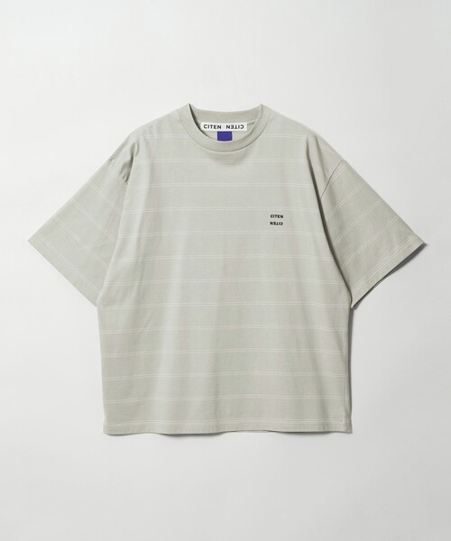 CITEN(シテン)の「<CITEN>ピンボーダーT(Tシャツ/カットソー・メンズ・ネイビー/ホワイト/ライトグレー/ブラック・L/M/S)」の8枚目の写真