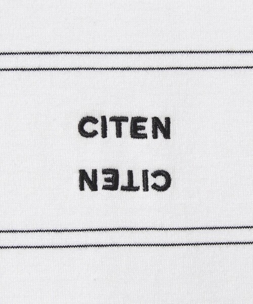 CITEN(シテン)の「<CITEN>ピンボーダーT(Tシャツ/カットソー・メンズ・ネイビー/ホワイト/ライトグレー/ブラック・L/M/S)」の5枚目の写真