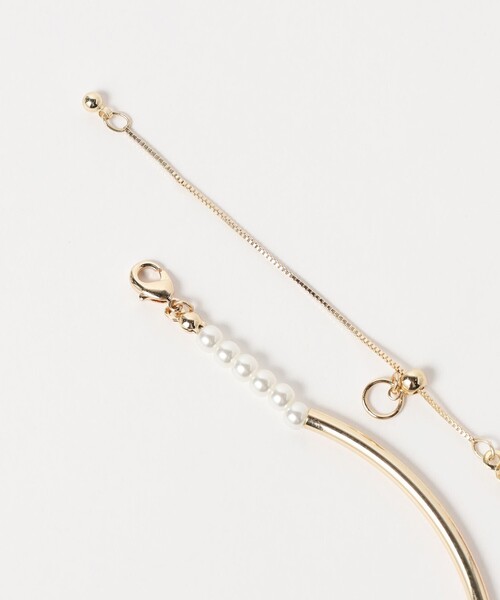 BEAMS HEART(ビームスハート)の「ミックスビーズ ネックレス(ネックレス・レディース・シルバー/ゴールド・ONE SIZE)」の6枚目の写真