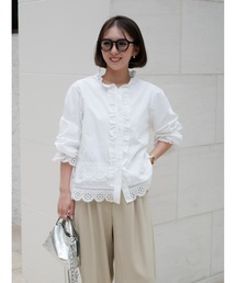 BeBeoD（べベッド）の「フロントフリルレースブラウス（シャツ/ブラウス）」