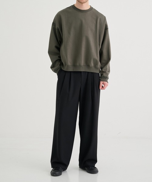 MARKAWARE/マーカウェア】TRIPLE PLEATED WIDE TROUSERS（スラックス