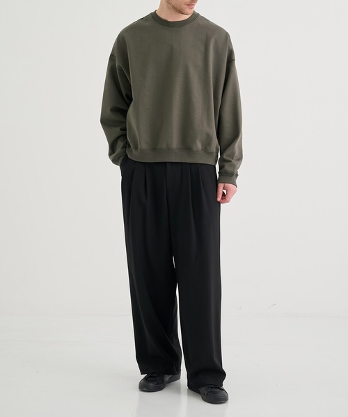 MARKAWARE/マーカウェア】TRIPLE PLEATED WIDE TROUSERS（スラックス