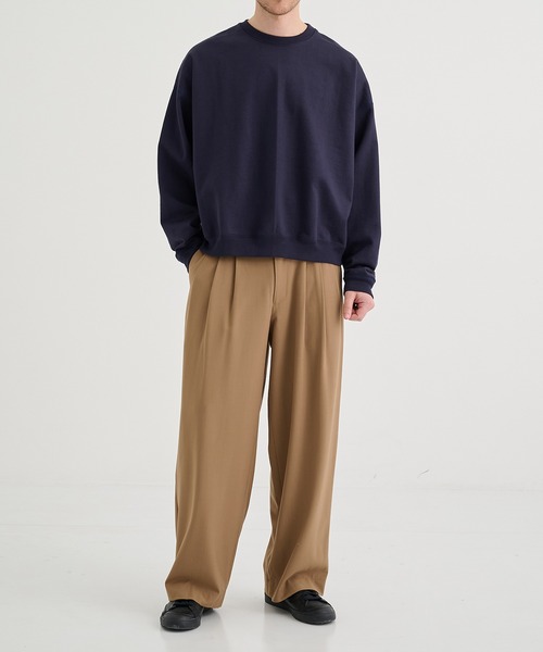MARKAWARE/マーカウェア】TRIPLE PLEATED WIDE TROUSERS（スラックス