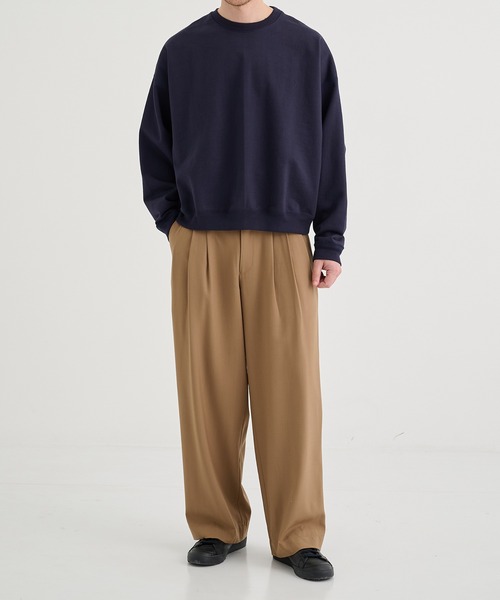 MARKAWARE/マーカウェア】TRIPLE PLEATED WIDE TROUSERS（スラックス