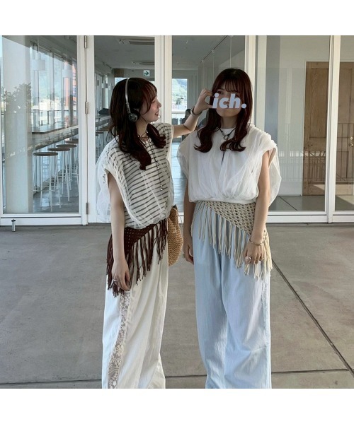 Flugge(フラッジー)の「チュールレイヤードタンク(その他トップス・レディース・ブラック・FREE)」の8枚目の写真
