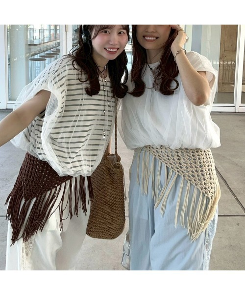 Flugge(フラッジー)の「チュールレイヤードタンク(その他トップス・レディース・ブラック・FREE)」の9枚目の写真