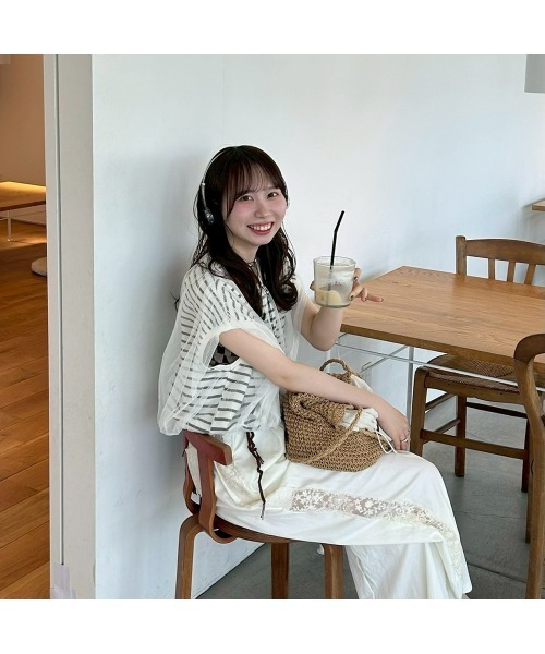 Flugge(フラッジー)の「チュールレイヤードタンク(その他トップス・レディース・ブラック・FREE)」の5枚目の写真