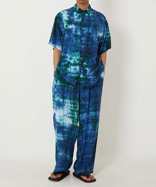 BLUE BLUE JAPAN(ブルーブルージャパン)の「アオミドリシボリ イージーパンツ(その他パンツ・メンズ・モカ・S/M/L/XL)」の8枚目の写真