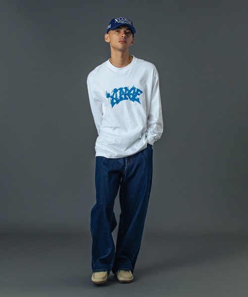 XLARGE（エクストララージ）の「RAGE LOGO DENIM PANTS（デニムパンツ・メンズ・ブラック/インディゴブルー/ライトインディゴブルー・30inch/32inch/34inch/36inch）」の7枚目の写真