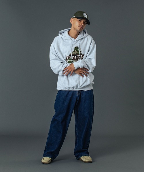 XLARGE（エクストララージ）の「RAGE LOGO DENIM PANTS（デニムパンツ・メンズ・ブラック/インディゴブルー/ライトインディゴブルー・30inch/32inch/34inch/36inch）」の6枚目の写真