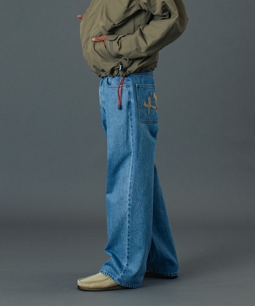 XLARGE（エクストララージ）の「RAGE LOGO DENIM PANTS（デニムパンツ・メンズ・ブラック/インディゴブルー/ライトインディゴブルー・30inch/32inch/34inch/36inch）」の14枚目の写真