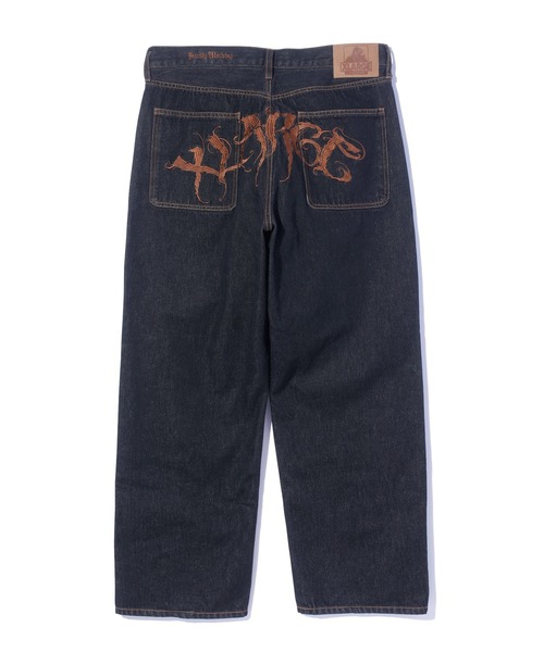 XLARGE（エクストララージ）の「RAGE LOGO DENIM PANTS（デニムパンツ・メンズ・ブラック/インディゴブルー/ライトインディゴブルー・30inch/32inch/34inch/36inch）」の19枚目の写真