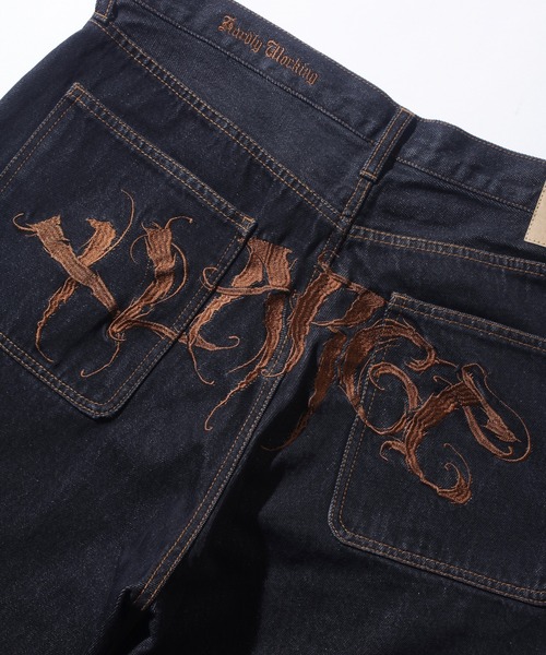 XLARGE（エクストララージ）の「RAGE LOGO DENIM PANTS（デニムパンツ・メンズ・ブラック/インディゴブルー/ライトインディゴブルー・30inch/32inch/34inch/36inch）」の4枚目の写真