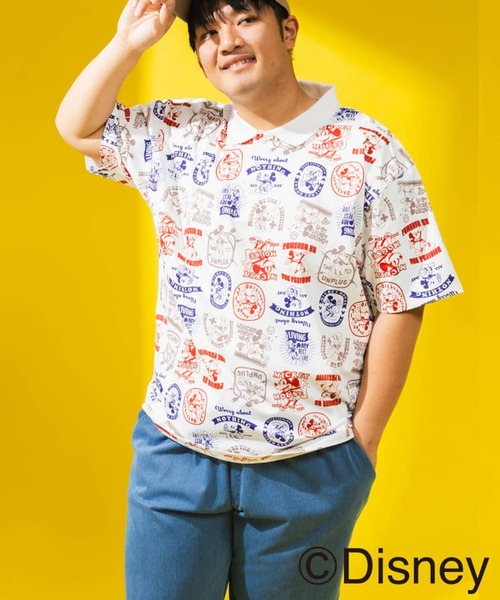 SAKAZEN(サカゼン)の「ディズニー / ポロシャツ 半袖 メンズ 大きいサイズ 『ミッキー』 デザインポロシャツ 総柄 ナンバリング バックプリント サカゼン80周年記念 オリジナルデザイン Disney (ディズニー)(ポロシャツ・メンズ・ホワイト/A/D/C/B/ブラック・X2(4L~5L)/X1(3L~4L)/X3(6L~7L)/LL/L)」の16枚目の写真