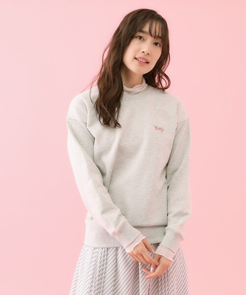 grove（グローブ）の「【コラボITEM】Philly Chocolate 裏毛プルオーバー（スウェット・レディース・ネイビー/ピンク/グレー・03/02/04）」の12枚目の写真