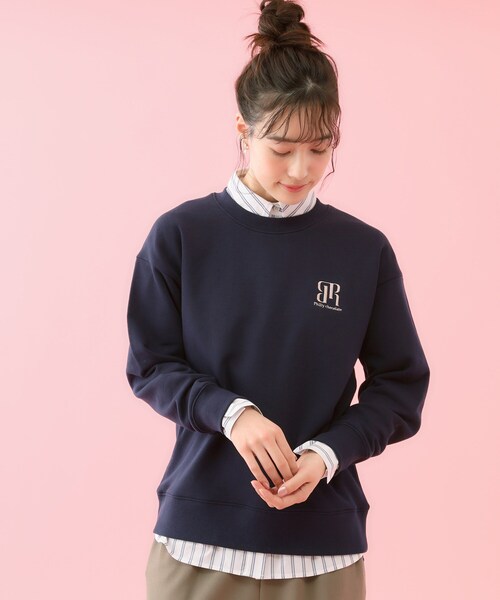 grove（グローブ）の「【コラボITEM】Philly Chocolate 裏毛プルオーバー（スウェット・レディース・ネイビー/ピンク/グレー・03/02/04）」の10枚目の写真