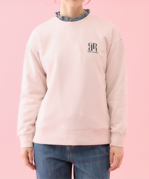 grove（グローブ）の「【コラボITEM】Philly Chocolate 裏毛プルオーバー（スウェット・レディース・ネイビー/ピンク/グレー・03/02/04）」の18枚目の写真