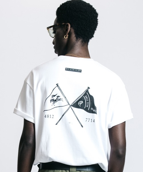 CRIMIE(クライミー)の「FLAG POCKET T SHIRT(Tシャツ/カットソー・メンズ・ホワイト/ブラック・M/L/XL/XXL)」の1枚目の写真